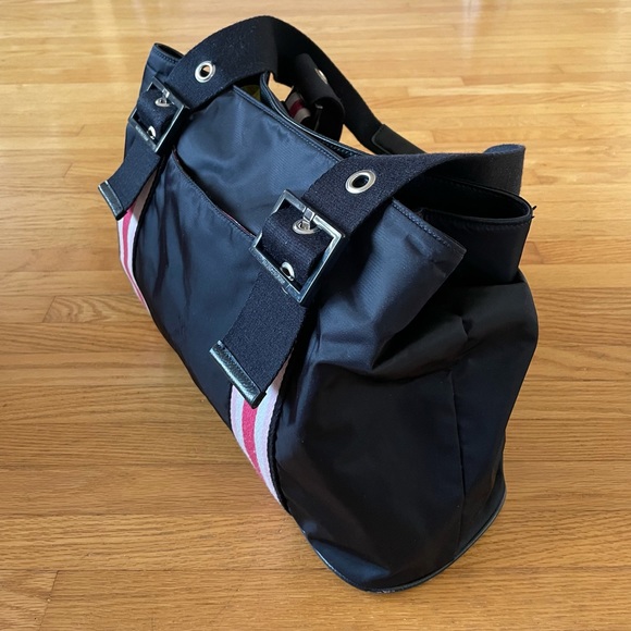 Franco Sarto Black Nylon Handbag. Size 16”L x 6”W x 11”H - Picture 15 of 15